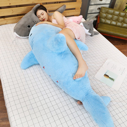 Shark plush pillow