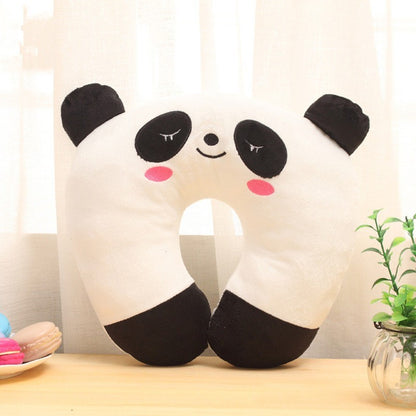 Comfortable Multi-Color Cartoon Animal U Shaped Travel Neck Pillow