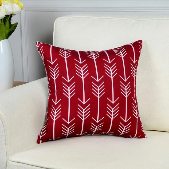 Geometric short plush pillowcase cushion cover