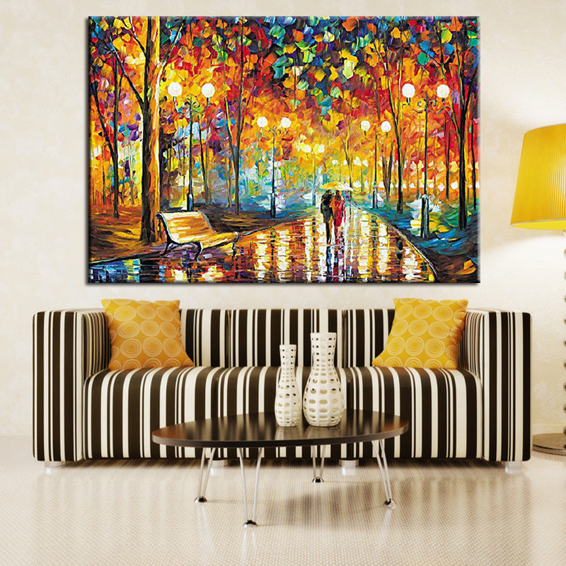 5d Diamond Painting Cross  Night Walk Square Full Diamond Living Room New Diy Handmade European Home Decoration