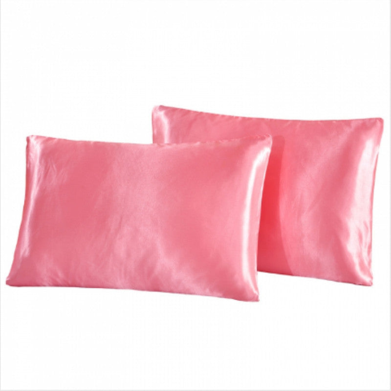 Plain silk pillowcase