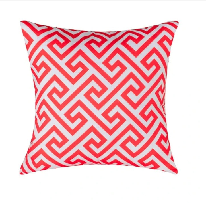 Geometric short plush pillowcase cushion cover