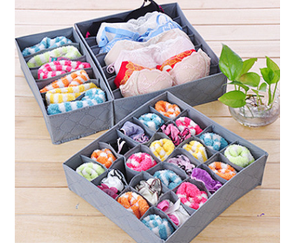 Storage box Bamboo charcoal three-piece set