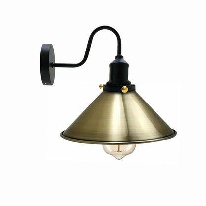 Vintage Industrial Metal Cone Shade Lighting Indoor Wall Sconce Light