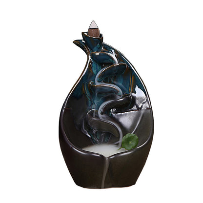 Multi-layers Ceramic Back flow Incense Burner