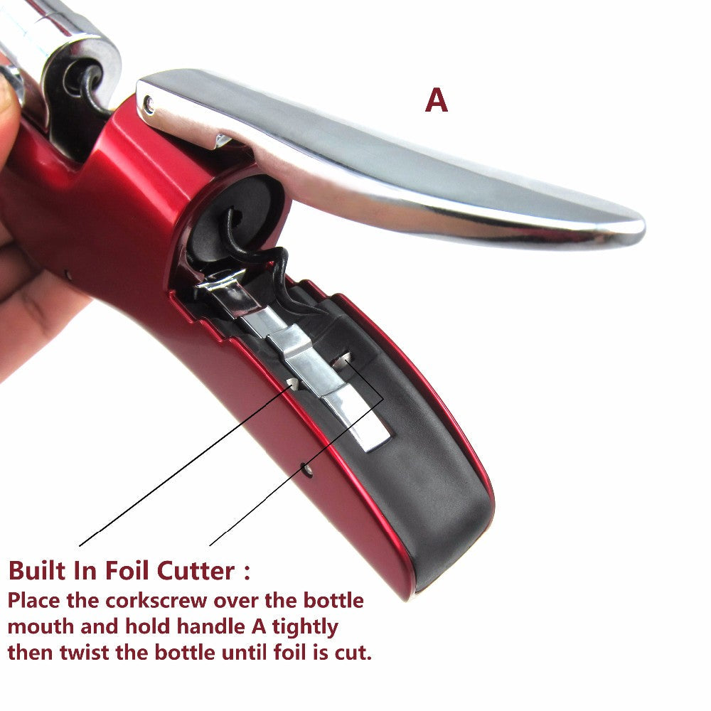 Professional Zinc Alloy Power Wine Opener Bottle Corkscrew