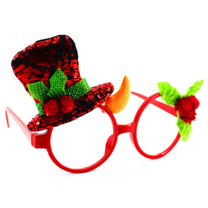 Christmas glasses frame Christmas party supplies Christmas gifts Christmas decorations glasses Santa glasses