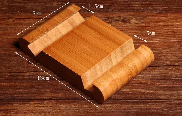 Bamboo Phone Holder Card Holder