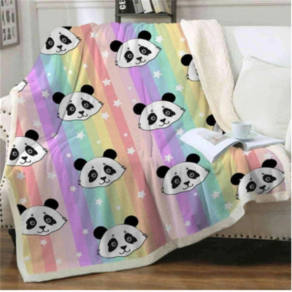 Panda series flannel blanket