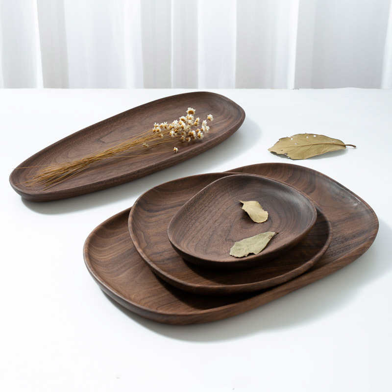 Black Walnut Dried Fruit Plate Dim Sum Dinner Shaped