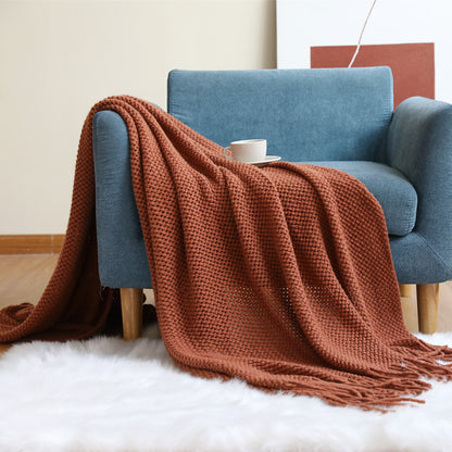 Office Sofa Nap Knitting Blanket