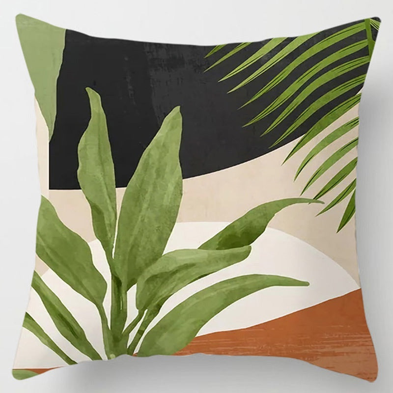 Floral Plant Pattern Cushion Cover Bedroom Decor