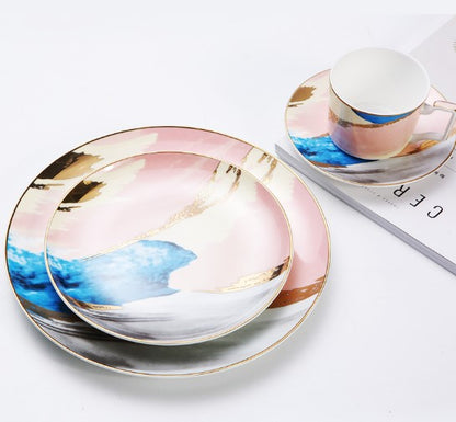 Watercolor Dessert  Plates