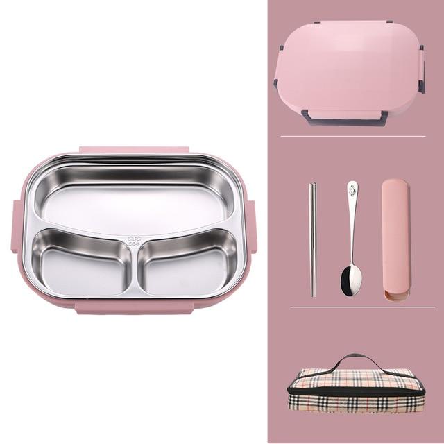 Stylish leakproof Japanese style stainless steel lunch box