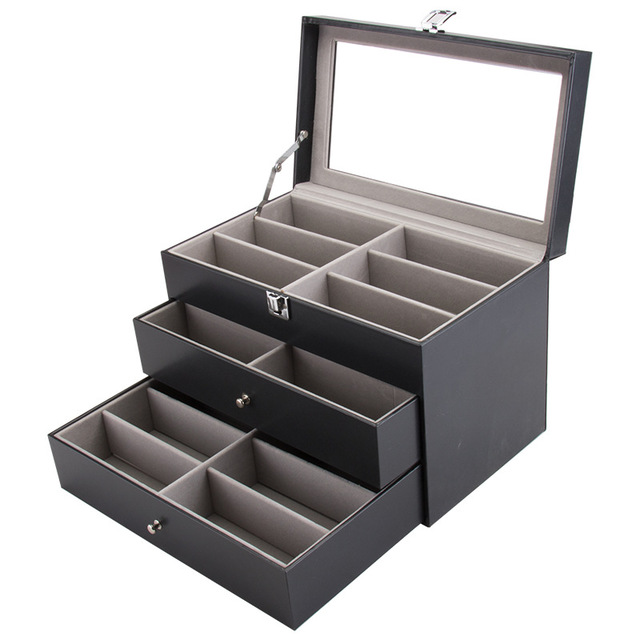 Glasses storage display box