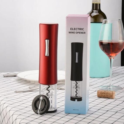 Electric Wine Opener Automatic Electric Wine Bottle Corkscrew Opener With Foil Cutter Wine Bottle Opener Kit