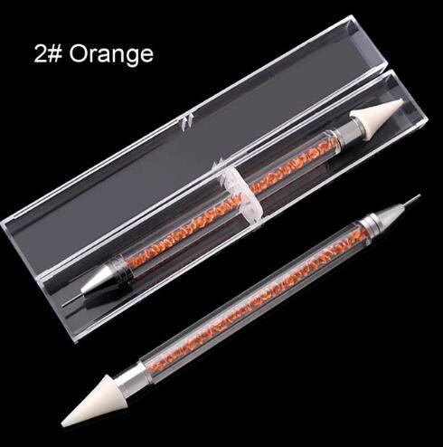 Dual-ended Nail Dotting Pen Diamond Painting Pen Crystal Beads Handle Rhinestone Studs Picker Wax Pencil Manicure