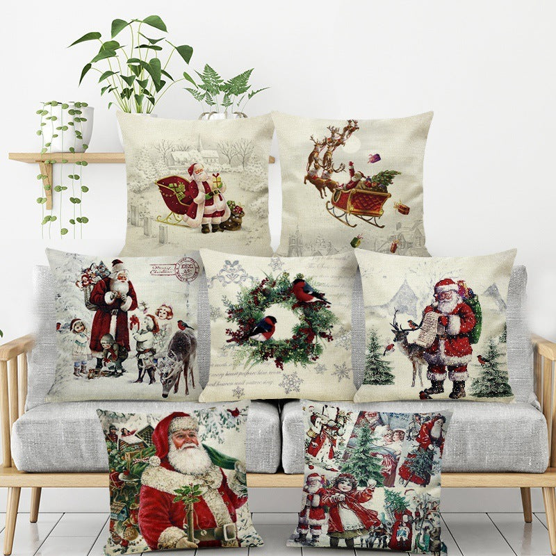 Cartoon christmas pillow pillow