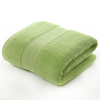 Cotton thickened plain colored bath towel