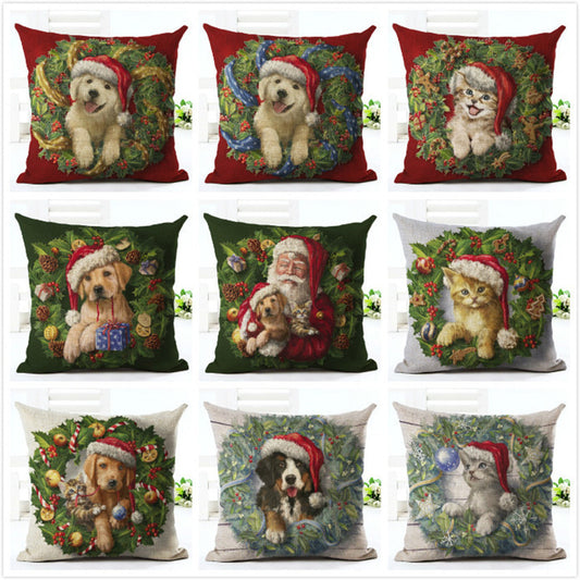 Cartoon christmas pillow pillow