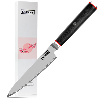 Qulajoy VG10 Chef Knife, Japanese 10Cr15MoV Steel Chefs Knives, Slicing Knife For Meat Vegetable