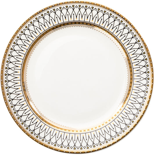 Ceramic net red plated dinner plate