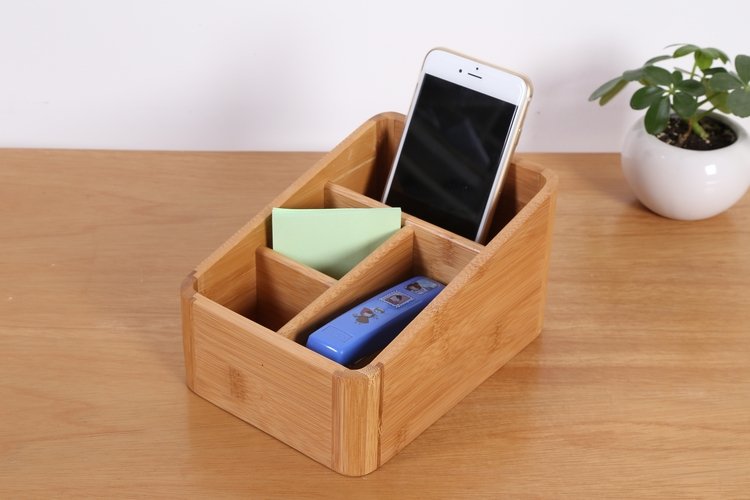 Office Bamboo Storage Box