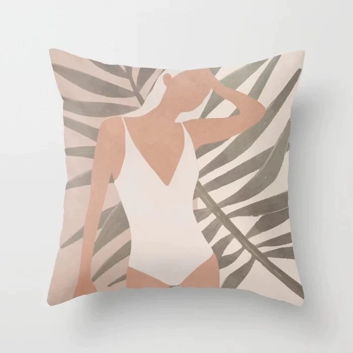 Abstract geometric portrait pillowcase home sofa cushion pillow cushion cover