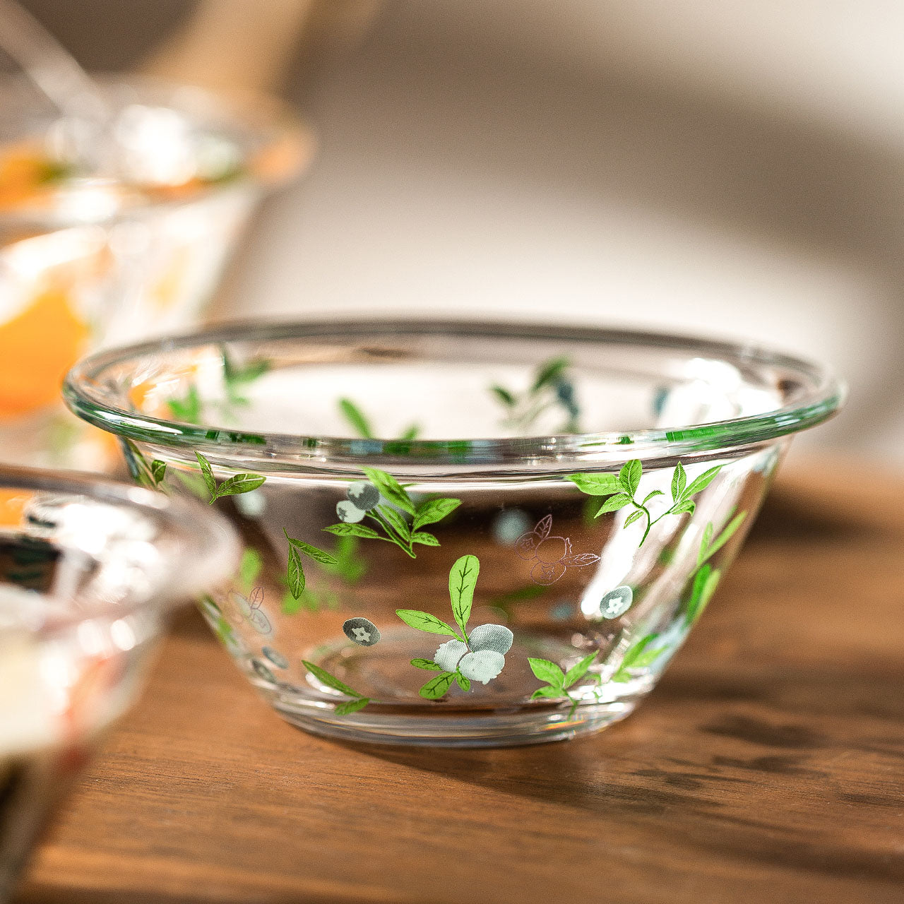 Transparent Glass Bowl Cute Home Salad Fruit Bowl