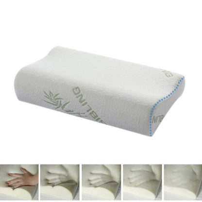 Direct selling bamboo fiber slow rebound memory pillow cervical pillow care pillow to promote sleep support small wholesale sleep