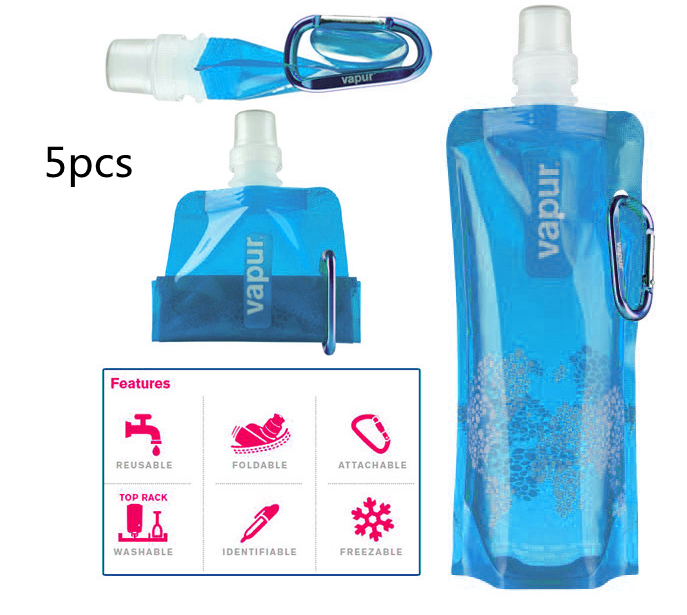 Portable collapsible water bag