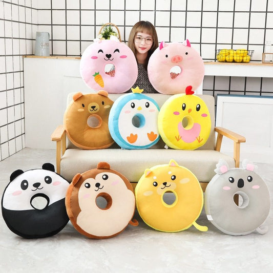 Donut cushion pillow cute back