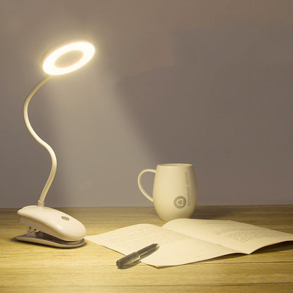 Clip-on rechargeable desk lamp