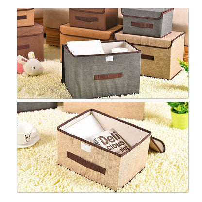 2PC/Set Closet Storage Box Collapsible Non Woven