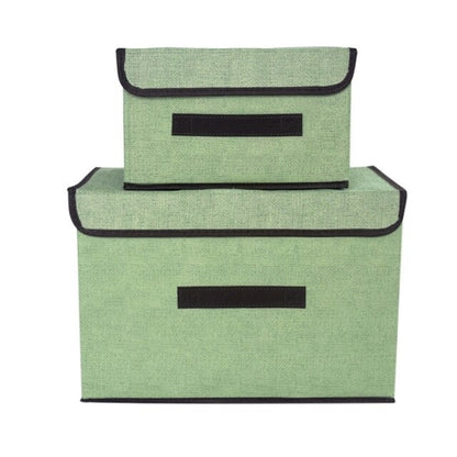 2PC/Set Closet Storage Box Collapsible Non Woven