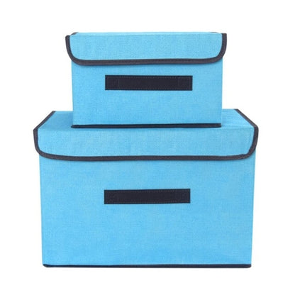 2PC/Set Closet Storage Box Collapsible Non Woven