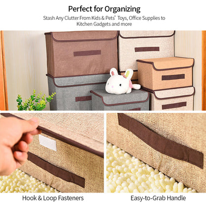 2PC/Set Closet Storage Box Collapsible Non Woven