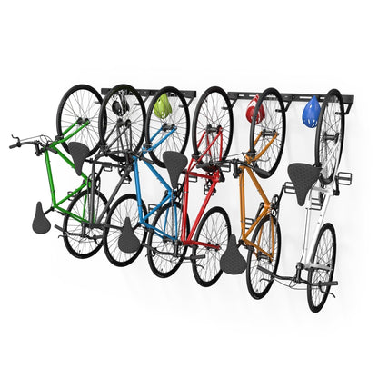 Wall Mounted Bike Rack for 6 Bikes