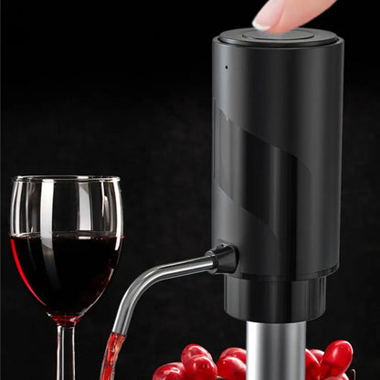 Electric Wine Aerator And Decanter Pump Dispenser Gift One Touch Operating Easy To Use Wine Decanter Kitchen Gadgets