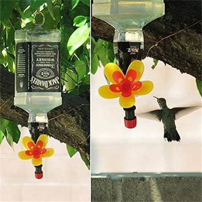 Outdoor Garden Courtyard Wine Bottle Bird Landscape Decoration Bird Feeder