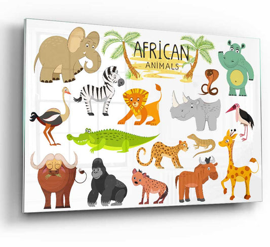 African animals cartoon