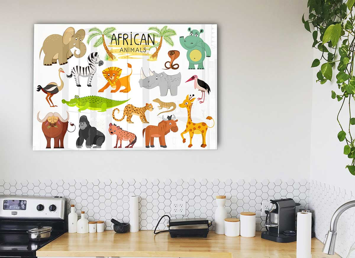 African animals cartoon