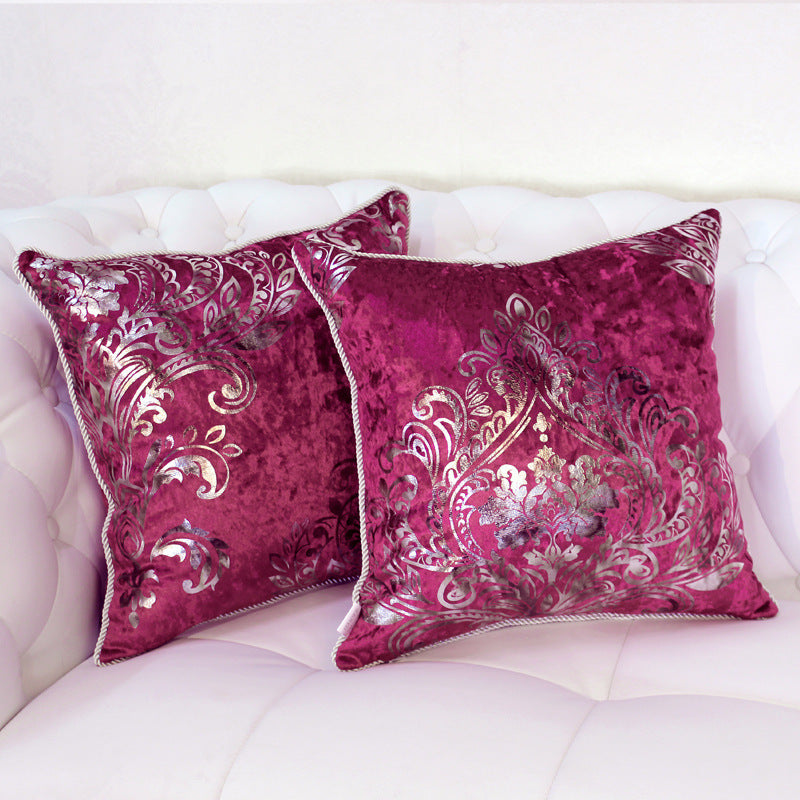 European Style Velvet Hot Silver Cushion Cover Cushion