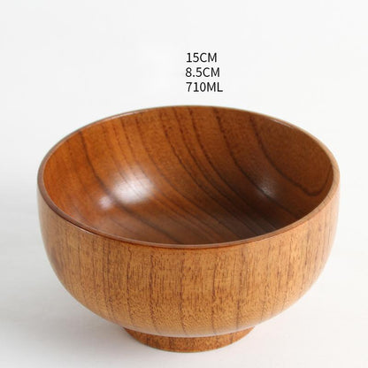 Japanese style natural jujube wooden bowl