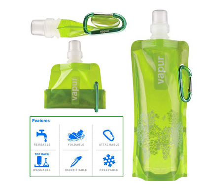 Portable collapsible water bag