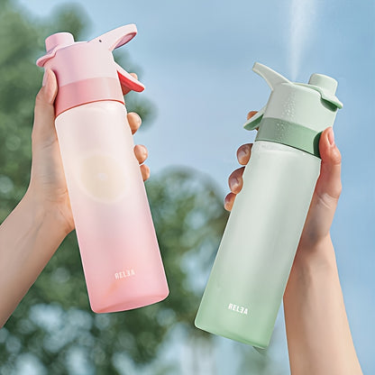 Misting Water Bottle For Sports And Outdoor Activities - BPA-Free Food Grade Plastic With Spray Mist - Portable And Convenient For Office, Gym, Running, Biking, And Workout