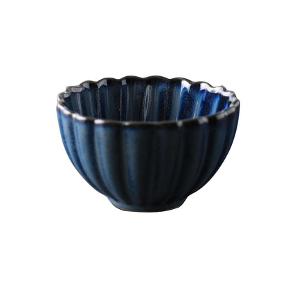 Creative ceramic tableware plate bowl bowl coffee cup fambe glaze tableware series of Chrysanthemum