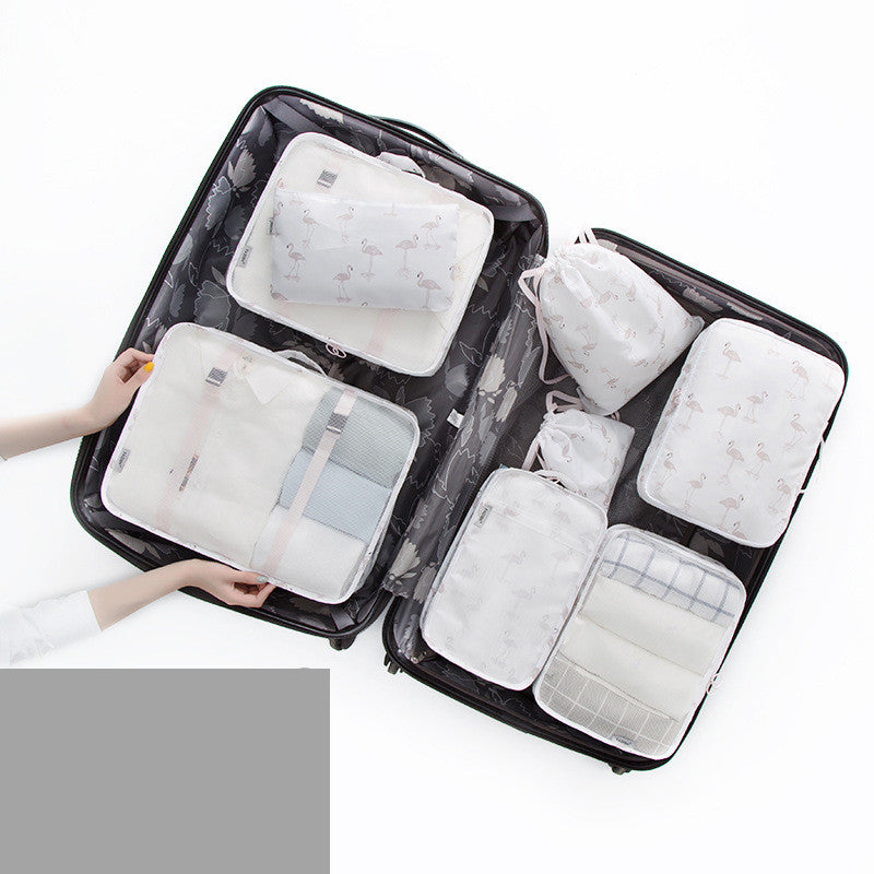 8-piece waterproof folding travel storage bag