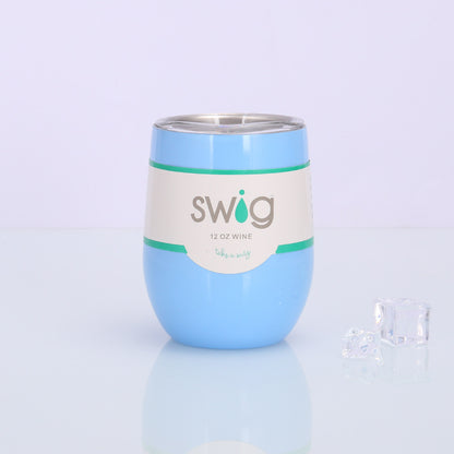 Swig Eggshell Cup 12oz Stainless Steel Wine Mug