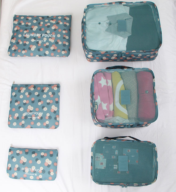 Clothes storage bag set of 6